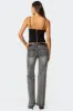 Boot Cut Washed Low Rise Jeans sold by Edikted