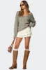 Inga Oversized Cable Knit Sweater sold by Edikted