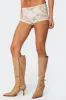 Peyson Sheer Lace Shorts sold by Edikted