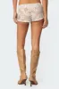 Peyson Sheer Lace Shorts sold by Edikted