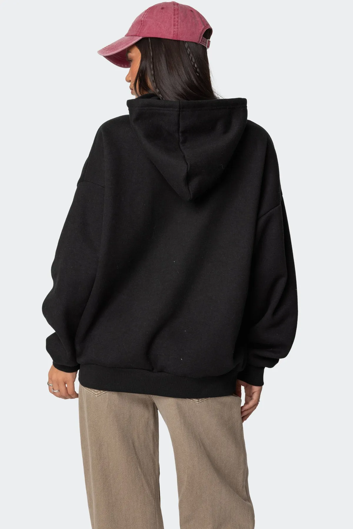 Leopard 8 Oversized Hoodie sold by Edikted product image thumbnail 5