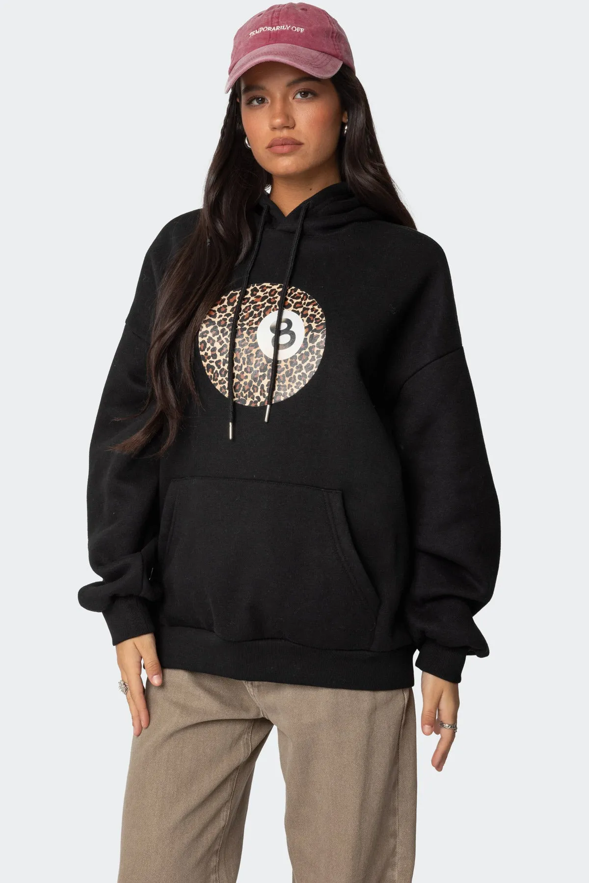 Leopard 8 Oversized Hoodie sold by Edikted product image thumbnail 3