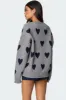 Big Heart Oversized Sweater sold by Edikted