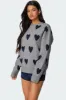 Big Heart Oversized Sweater sold by Edikted