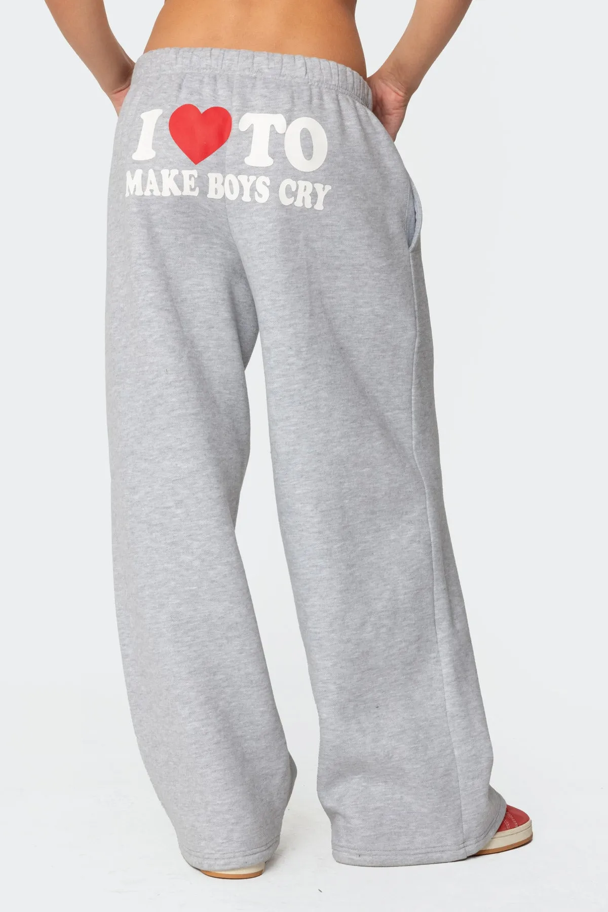 Boys Cry Wide Leg Sweatpants sold by Edikted product image thumbnail 3