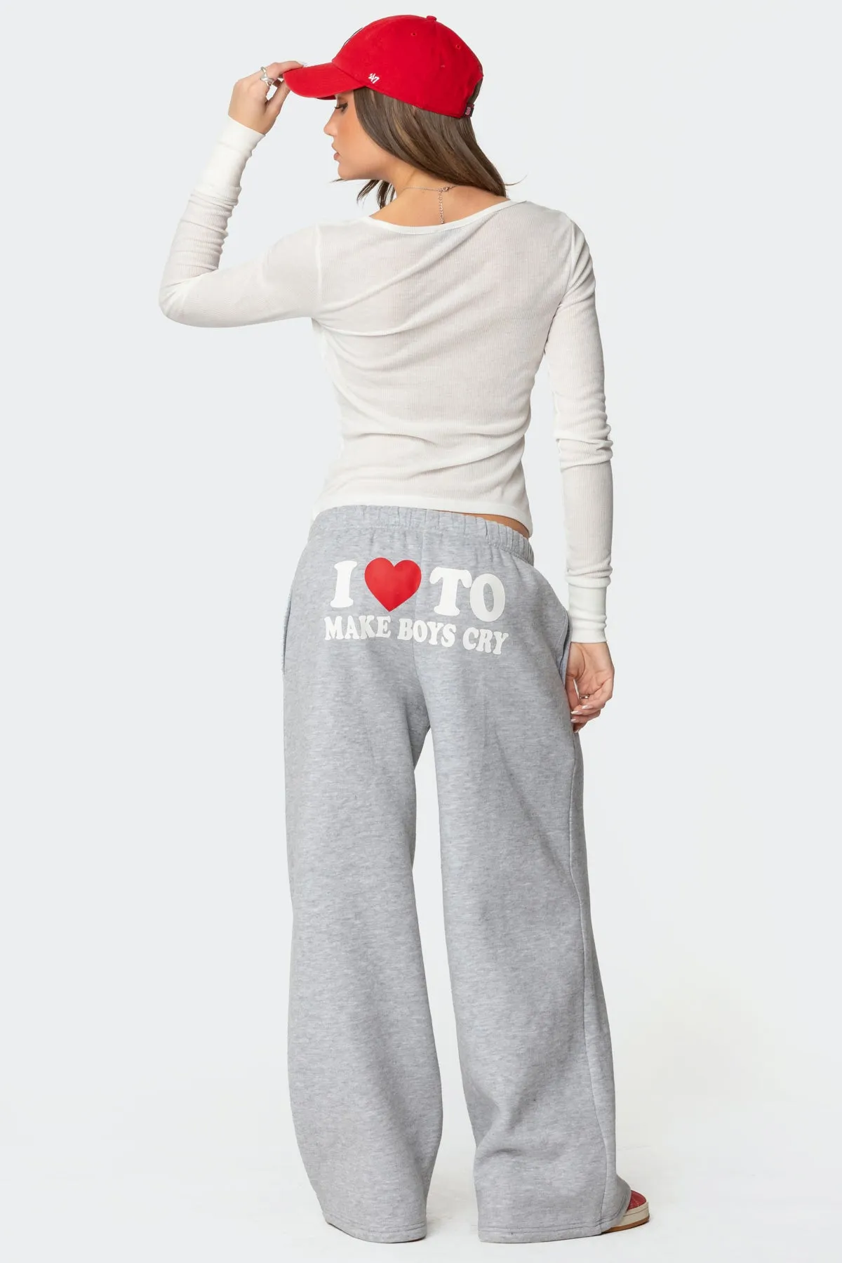 Boys Cry Wide Leg Sweatpants sold by Edikted