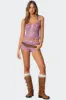 Shailee Ruffled Shorts sold by Edikted