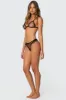 Hana Polka Dot Sheer Mesh Triangle Bralette sold by Edikted