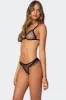 Hana Polka Dot Sheer Mesh Triangle Bralette sold by Edikted