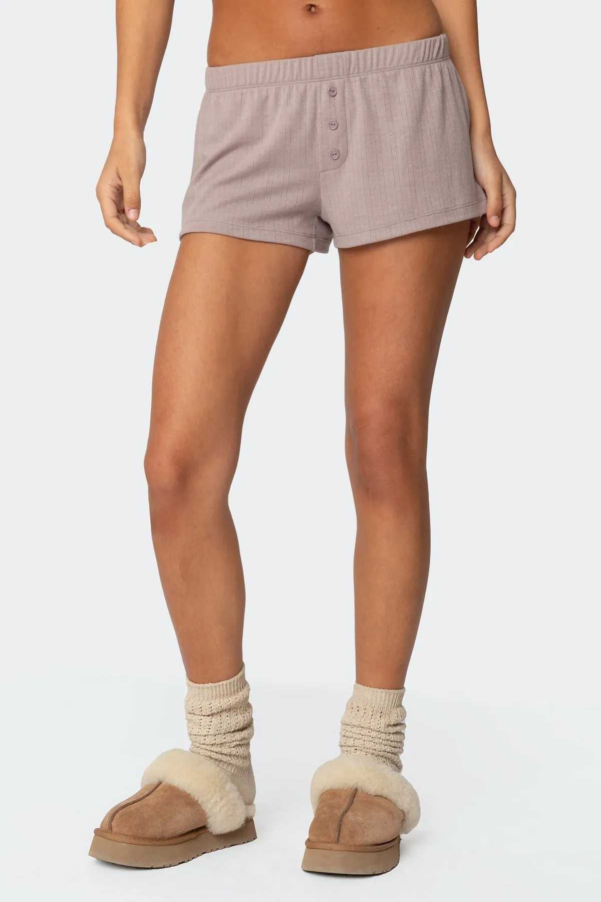 Keely Pointelle Shorts sold by Edikted product image thumbnail 2
