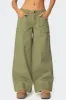 Vivienne Twill Baggy Pants sold by Edikted