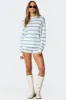 Amaris Oversized Striped Knit Sweater sold by Edikted