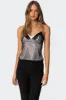 Janie Layered Polka Dot Mesh Top sold by Edikted