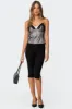 Janie Layered Polka Dot Mesh Top sold by Edikted