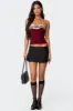 Eyelet Ruffle Strapless Top sold by Edikted
