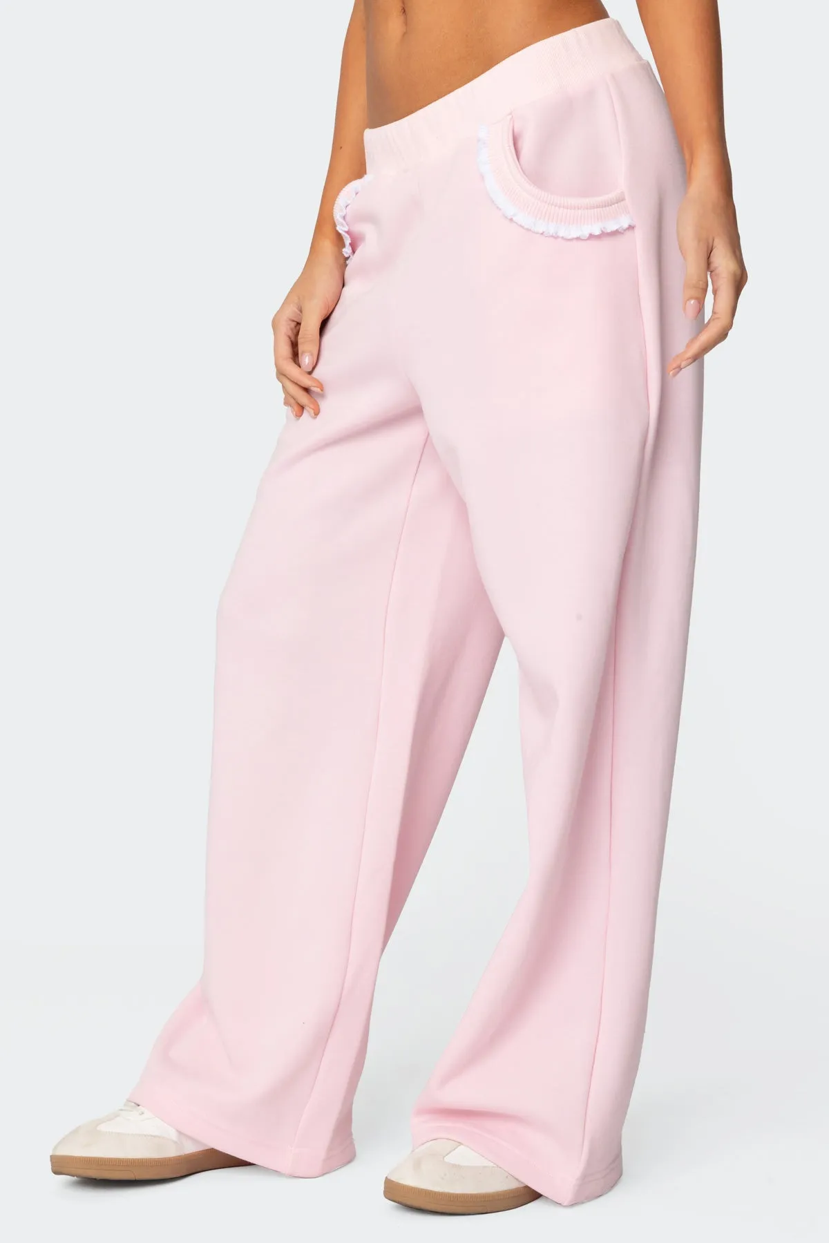 Ashtin Ruffle Trim Sweatpants sold by Edikted product image thumbnail 5