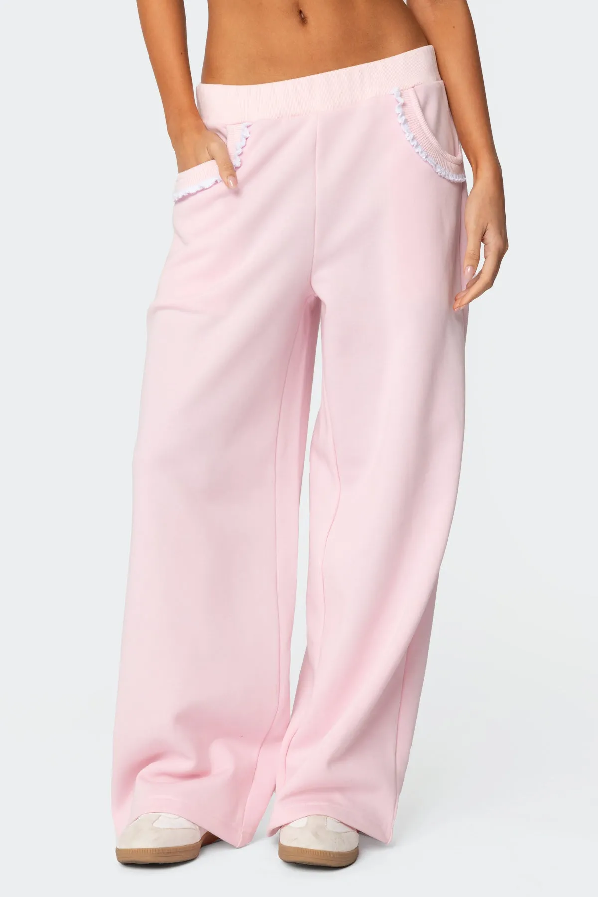 Ashtin Ruffle Trim Sweatpants sold by Edikted product image thumbnail 2