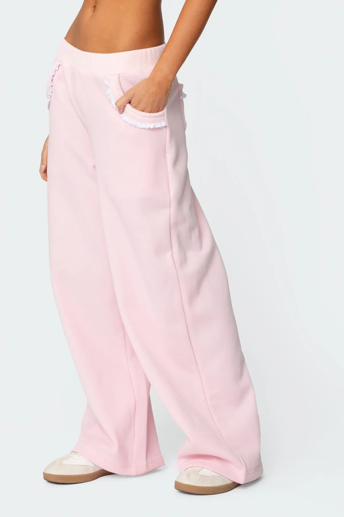 Ashtin Ruffle Trim Sweatpants sold by Edikted product image thumbnail 4