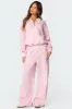 Ashtin Ruffle Trim Sweatpants sold by Edikted