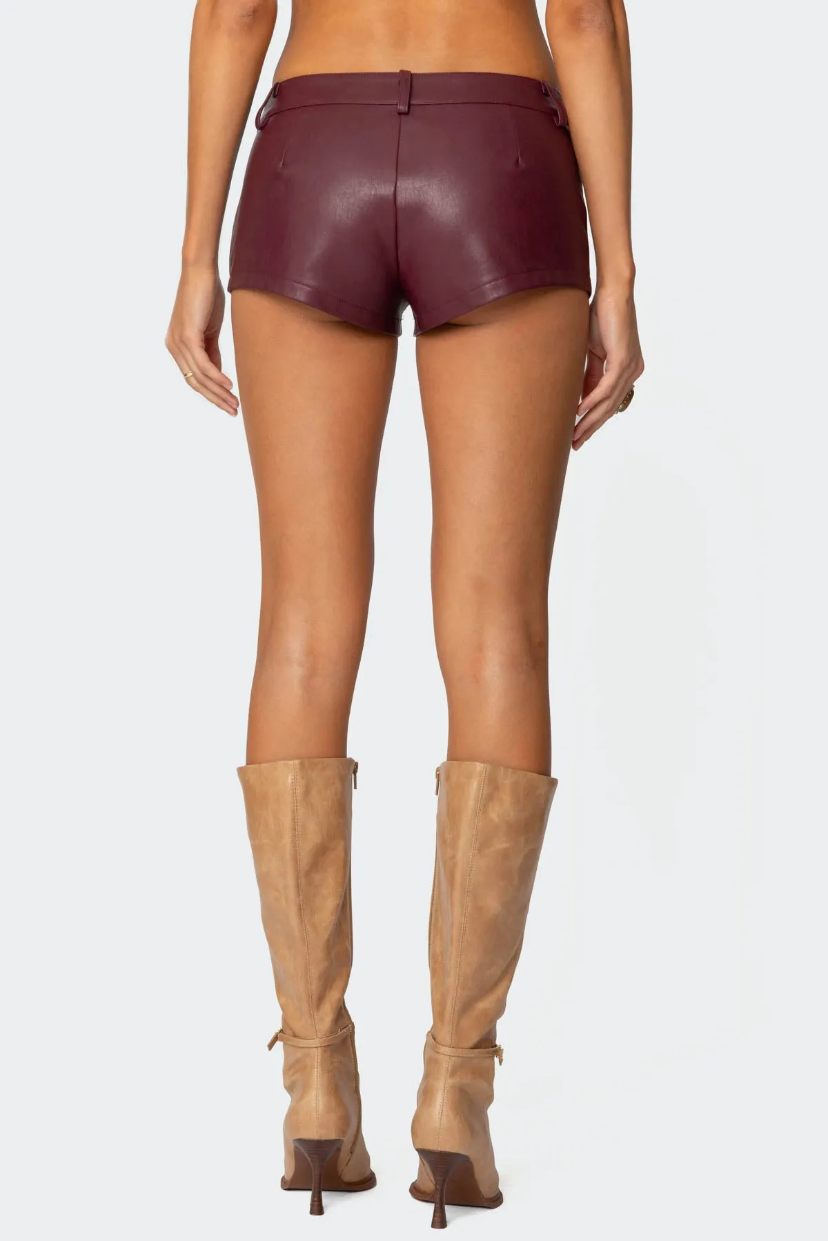Melaney Faux Leather Micro Shorts sold by Edikted product image thumbnail 5