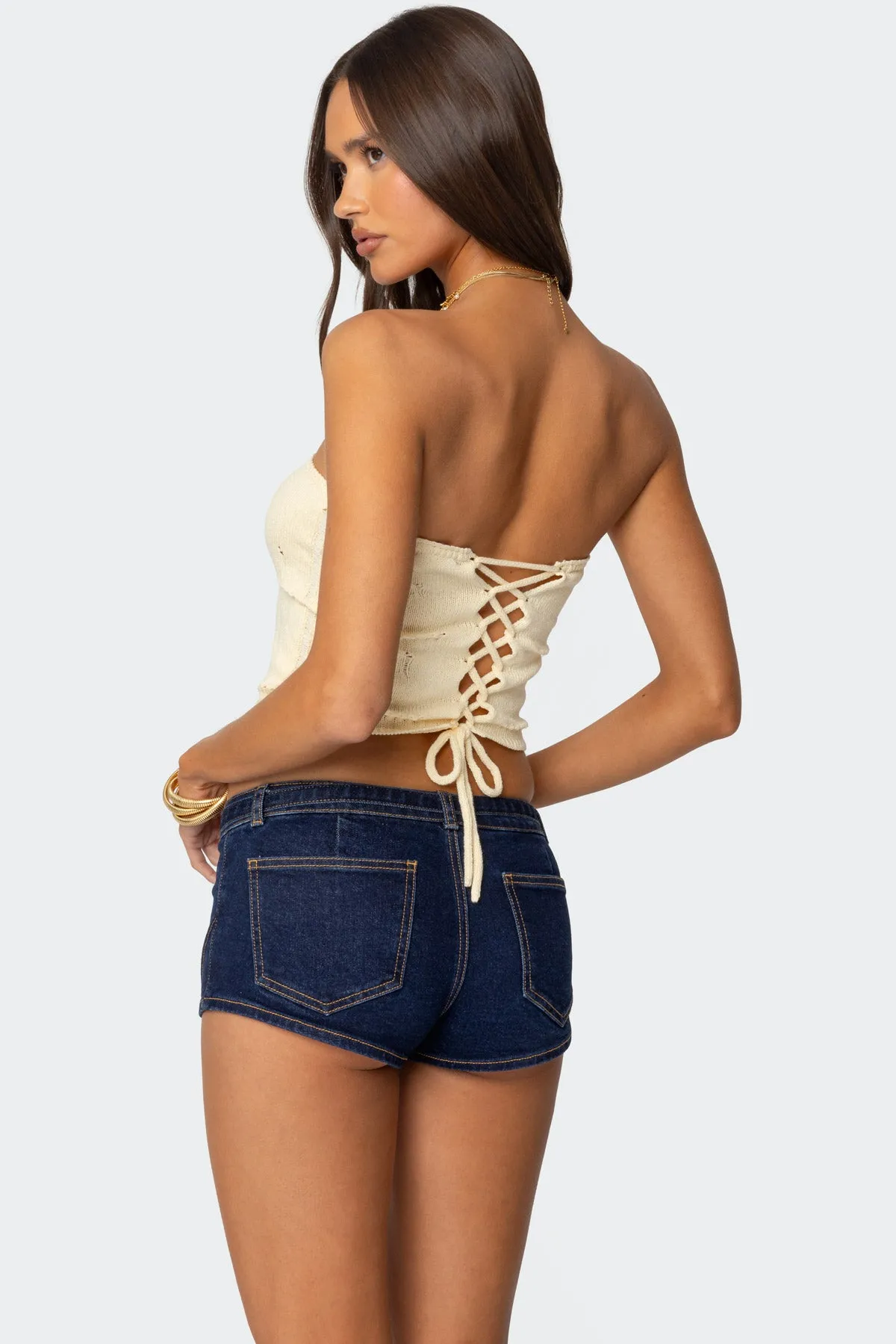 Belline Knit Strapless Top sold by Edikted product image thumbnail 5