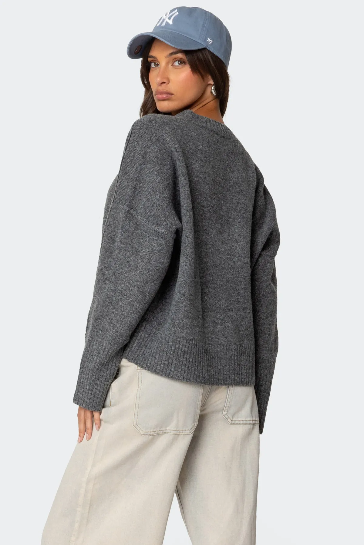 Shirley Oversized Sweater sold by Edikted product image thumbnail 4