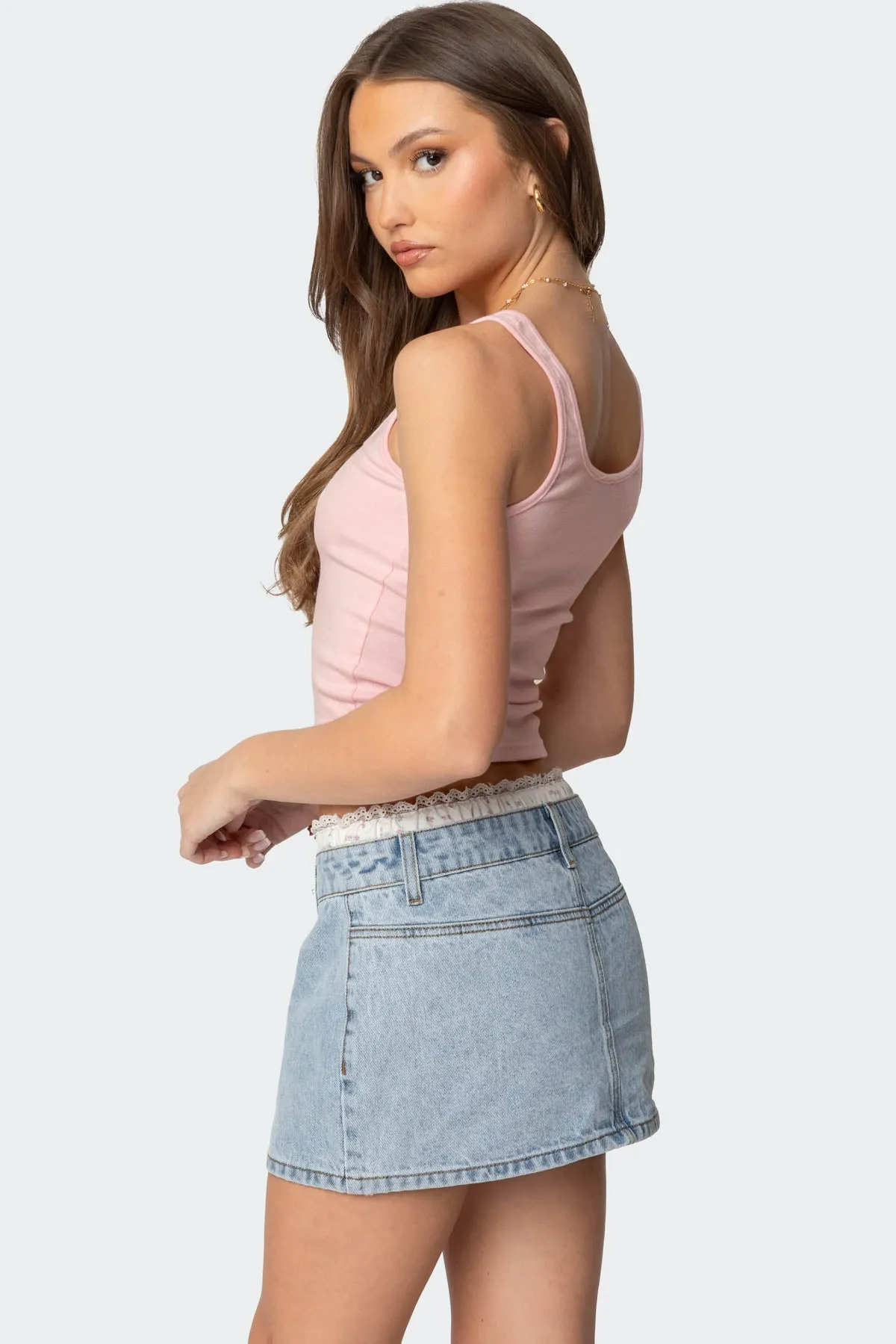 Tiana Henley Tank Top sold by Edikted product image thumbnail 4