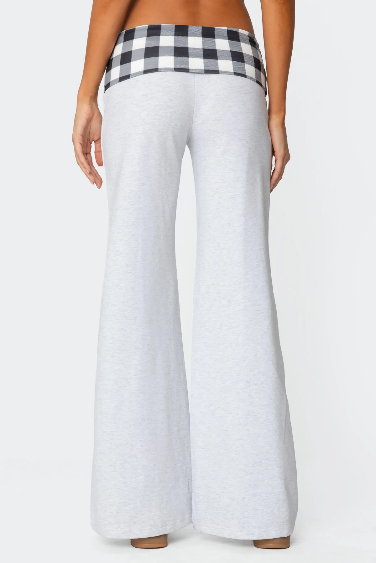 Beth Gingham Fold Over Pants sold by Edikted product image thumbnail 5