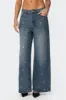 Jainie Grommet Low Rise Jeans sold by Edikted