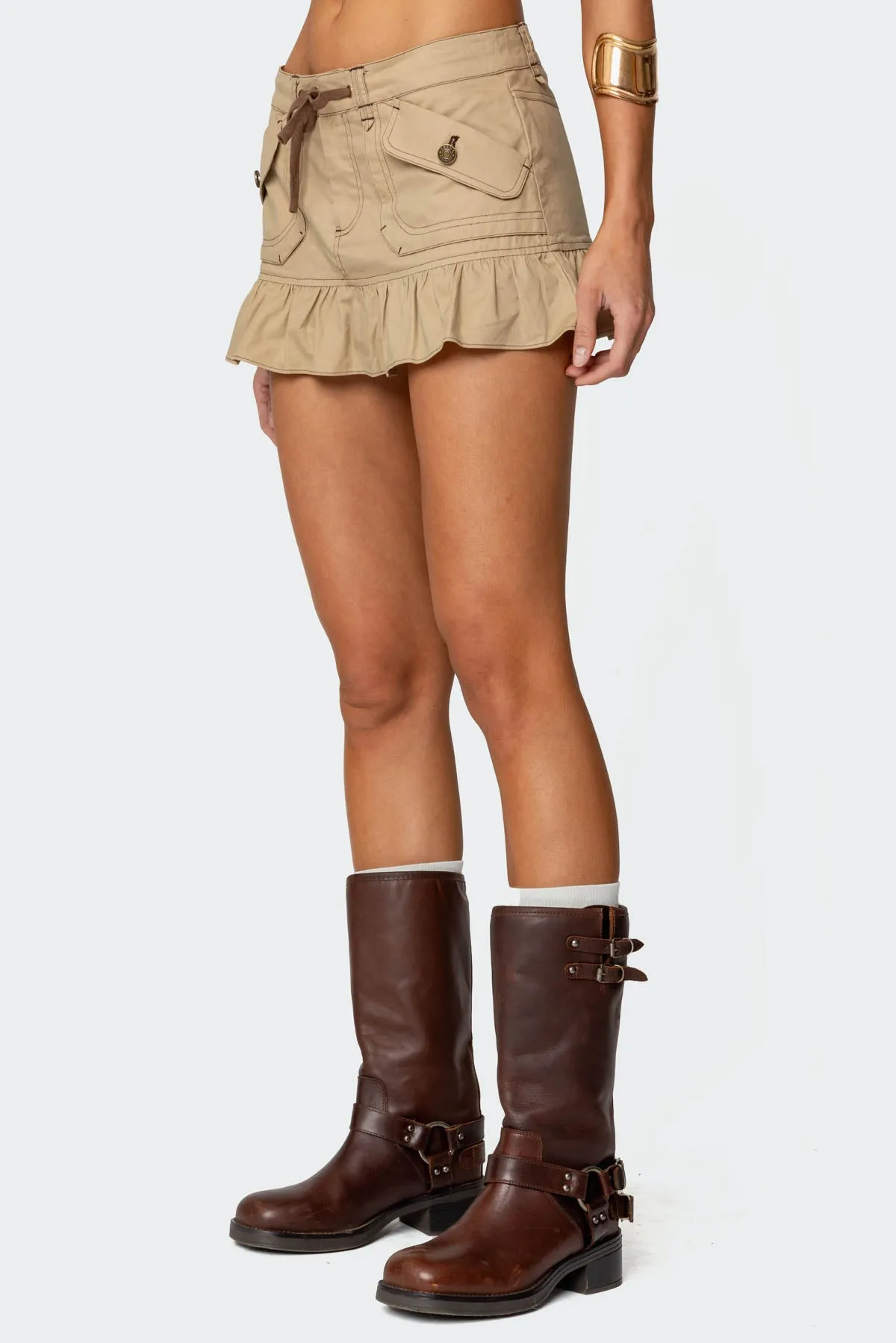 Ninna Peplum Mini Skirt sold by Edikted product image thumbnail 4