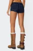 Ciel Low Rise Denim Micro Shorts sold by Edikted