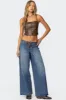 Stud & Grommet Low Rise Jeans sold by Edikted