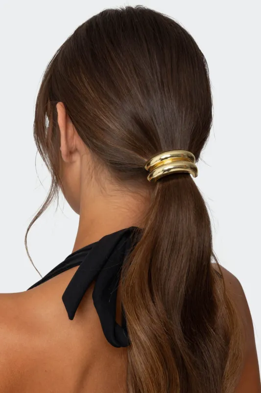 Gold Cuff Hair Tie sold by Edikted