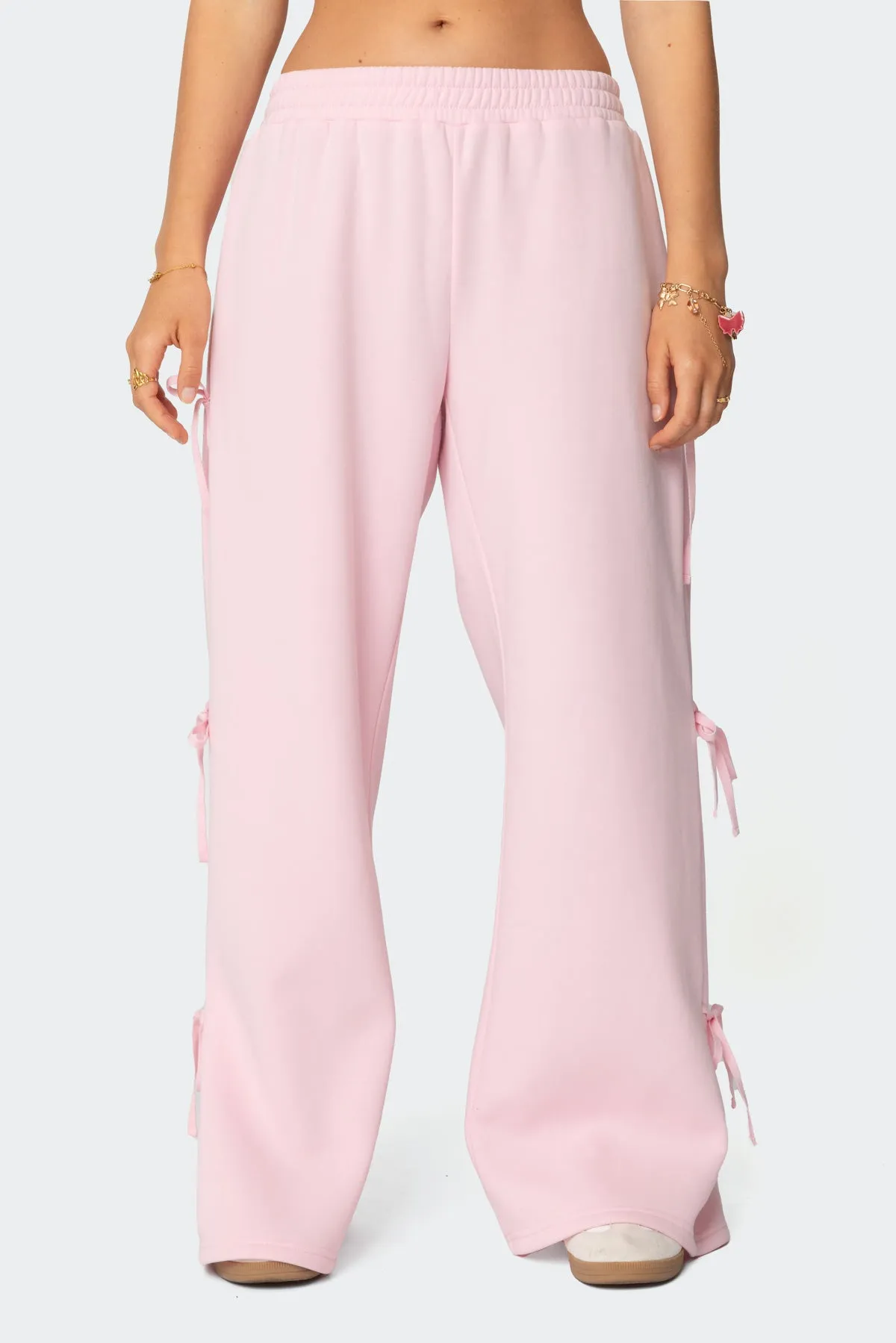 Claudette Baggy Ribbon Sweatpants sold by Edikted product image thumbnail 3