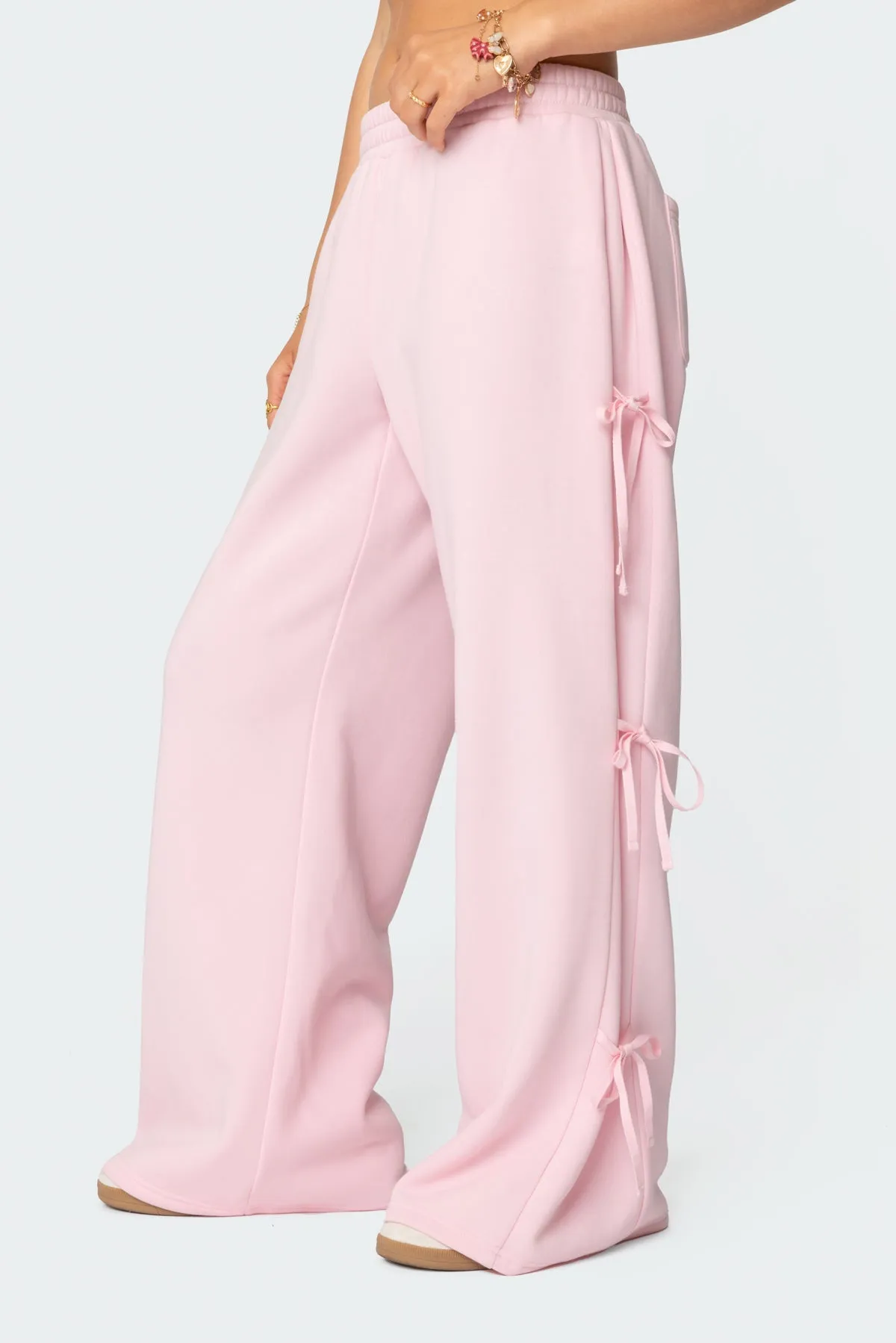 Claudette Baggy Ribbon Sweatpants sold by Edikted product image thumbnail 2