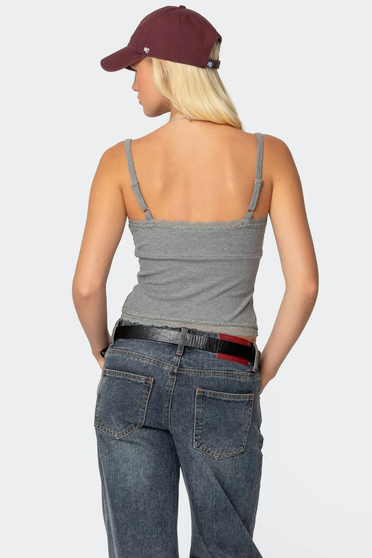 Mireille Lacey Tank Top sold by Edikted product image thumbnail 5