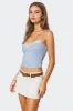Lucie Lace Trim Tank Top sold by Edikted