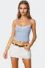 Lucie Lace Trim Tank Top sold by Edikted