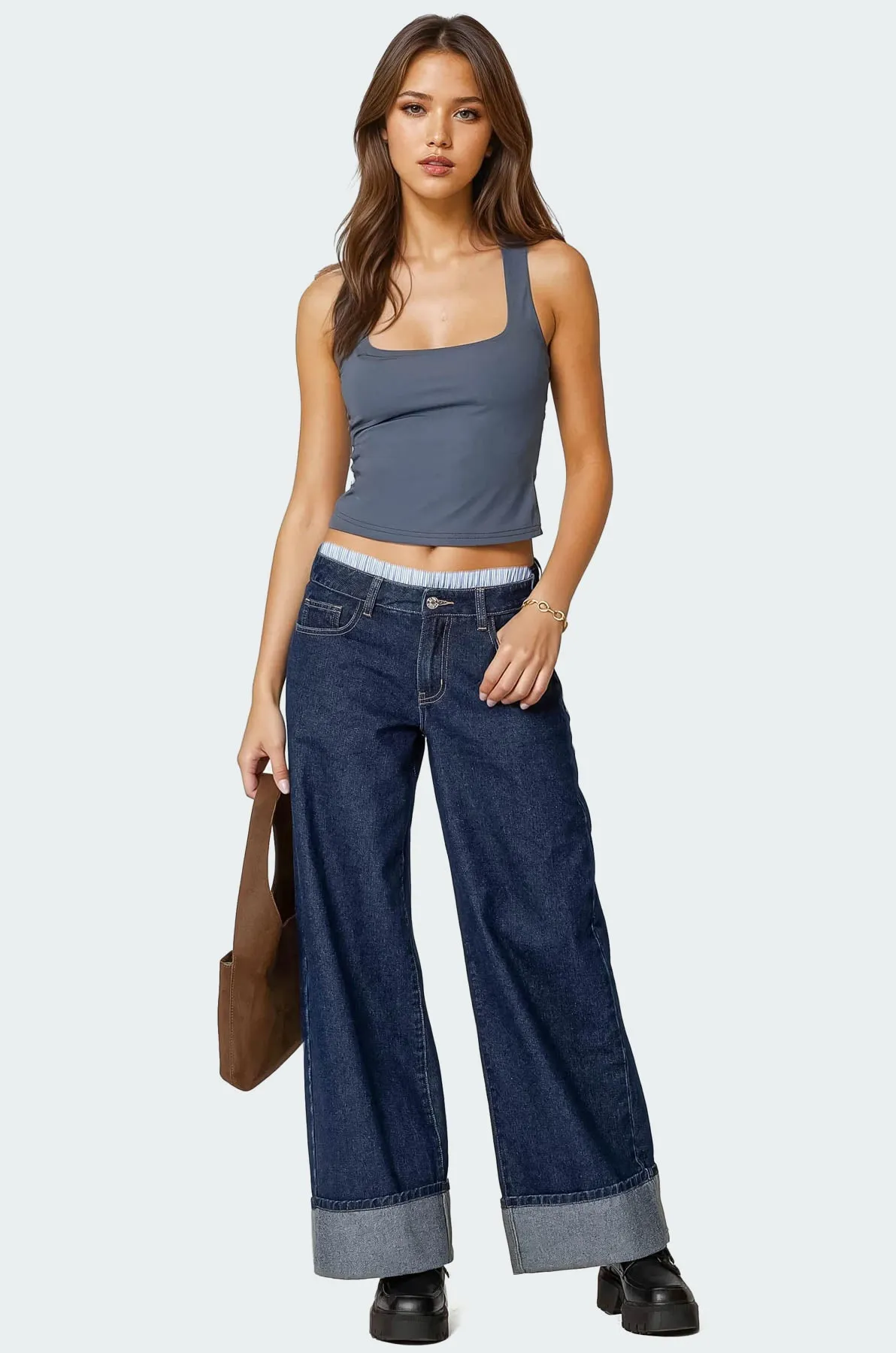 Essy Square Neck Top sold by Edikted product image thumbnail 2