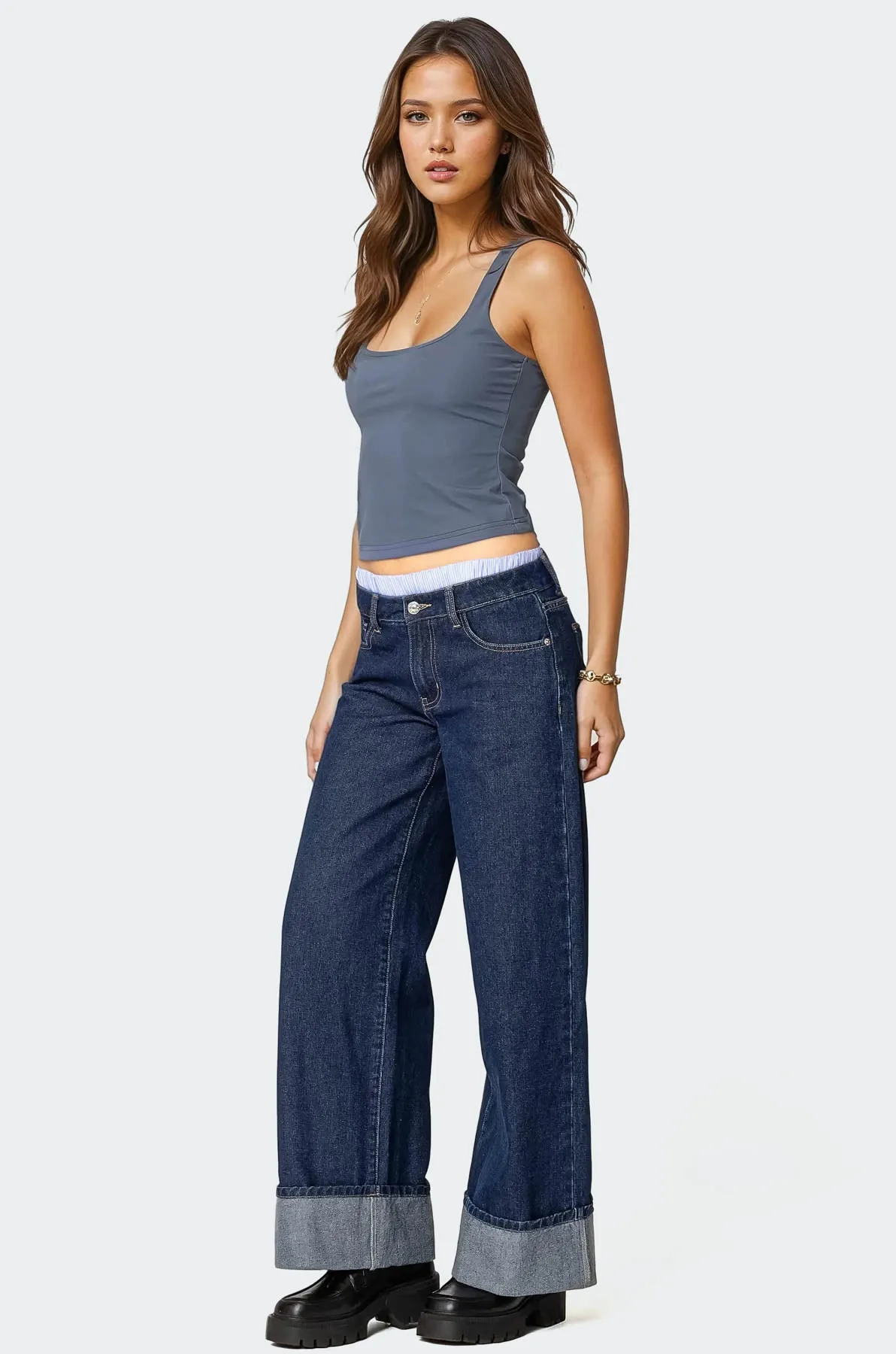 Essy Square Neck Top sold by Edikted product image thumbnail 4