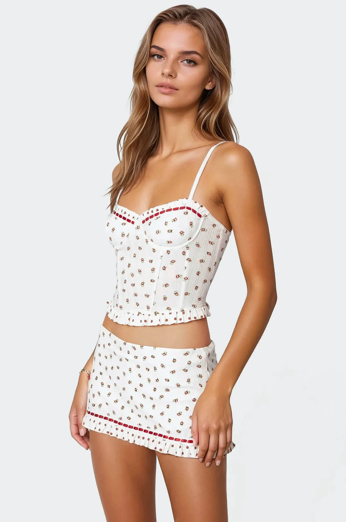 Mica Floral Cupped Corset sold by Edikted product image thumbnail 4