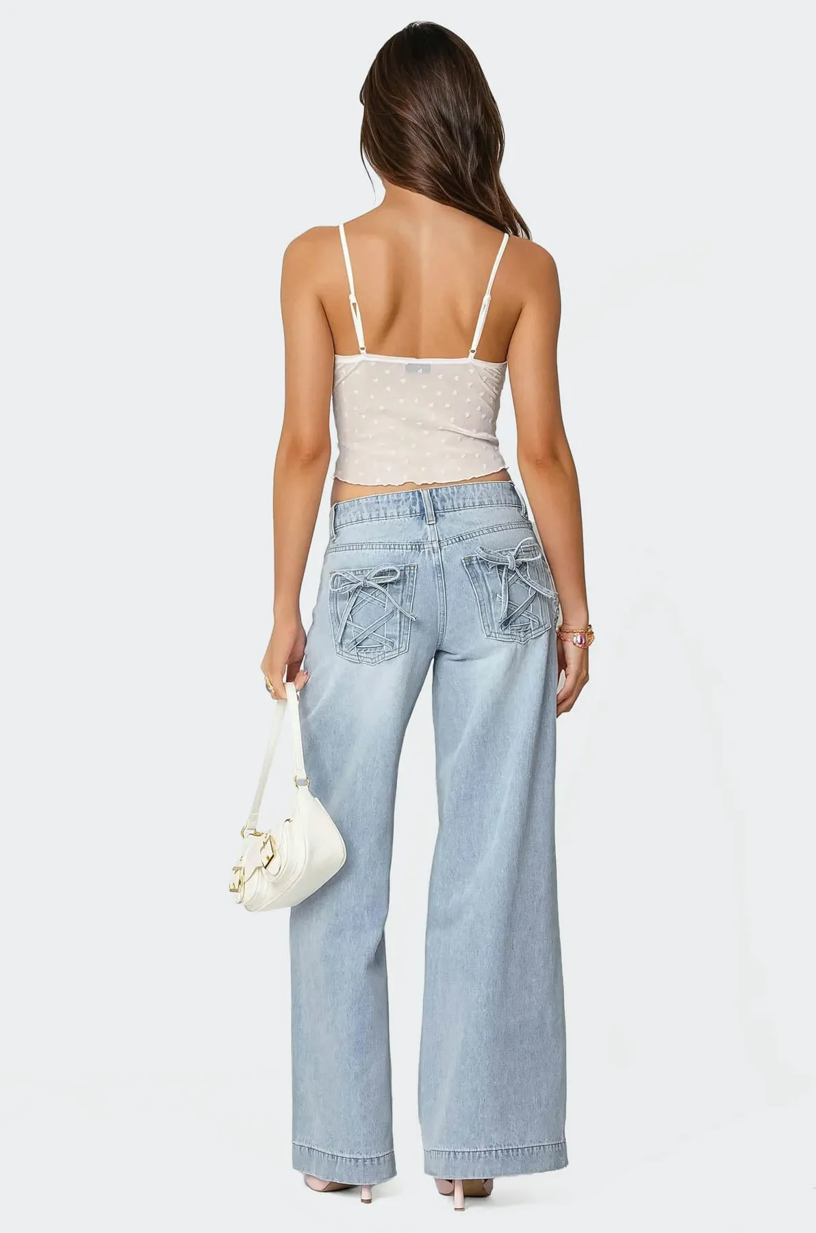 Sidonie Low Rise Baggy Jeans sold by Edikted