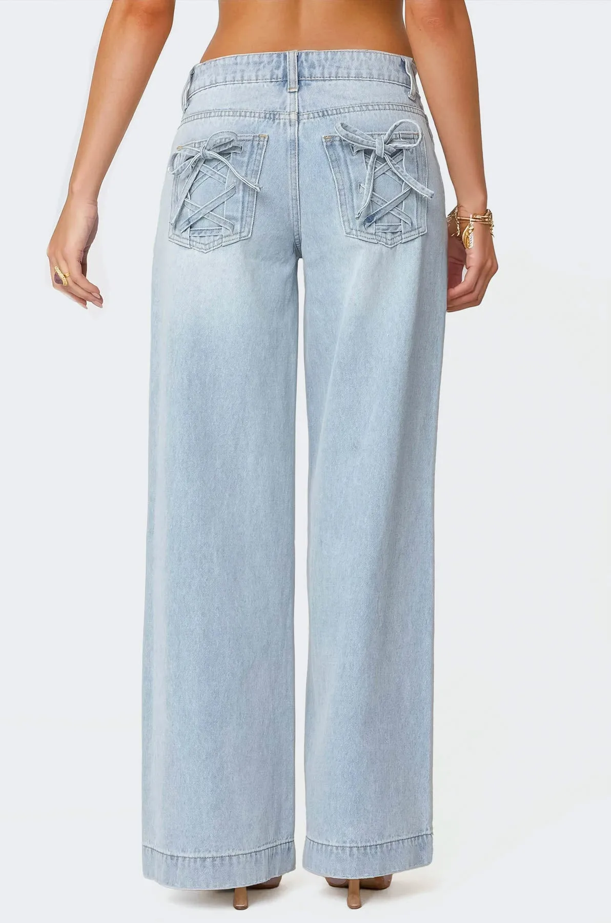Sidonie Low Rise Baggy Jeans sold by Edikted product image thumbnail 3