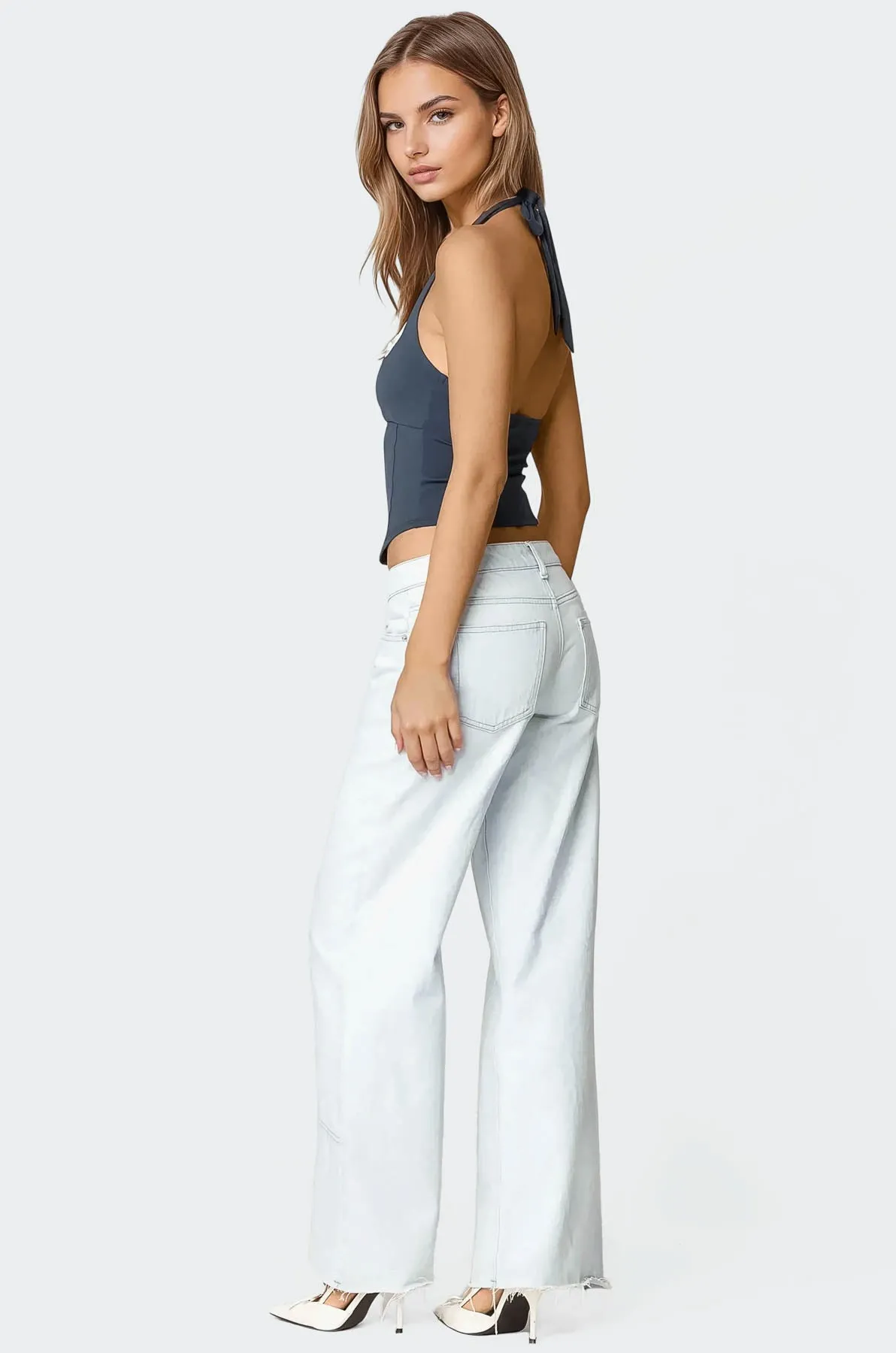 Peekaboo Lace Halter Bustier Top sold by Edikted product image thumbnail 2