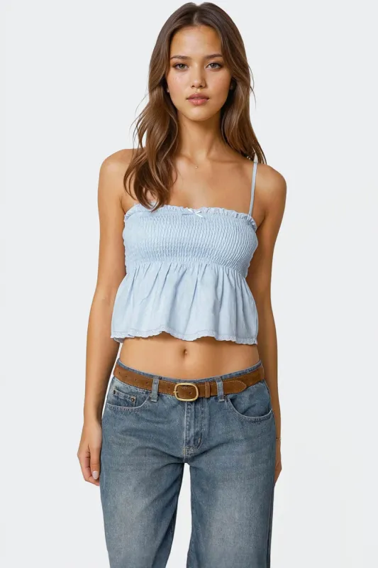 Millie Scrunch Tank Top sold by Edikted