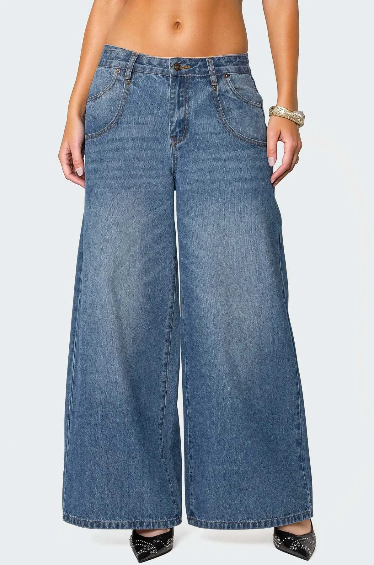 Jayden Low Rise Baggy Jeans sold by Edikted product image thumbnail 2
