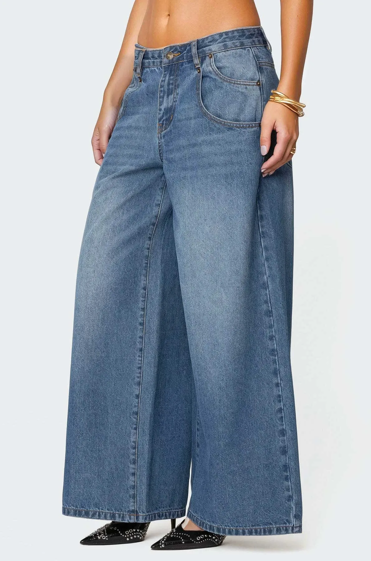 Jayden Low Rise Baggy Jeans sold by Edikted product image thumbnail 3