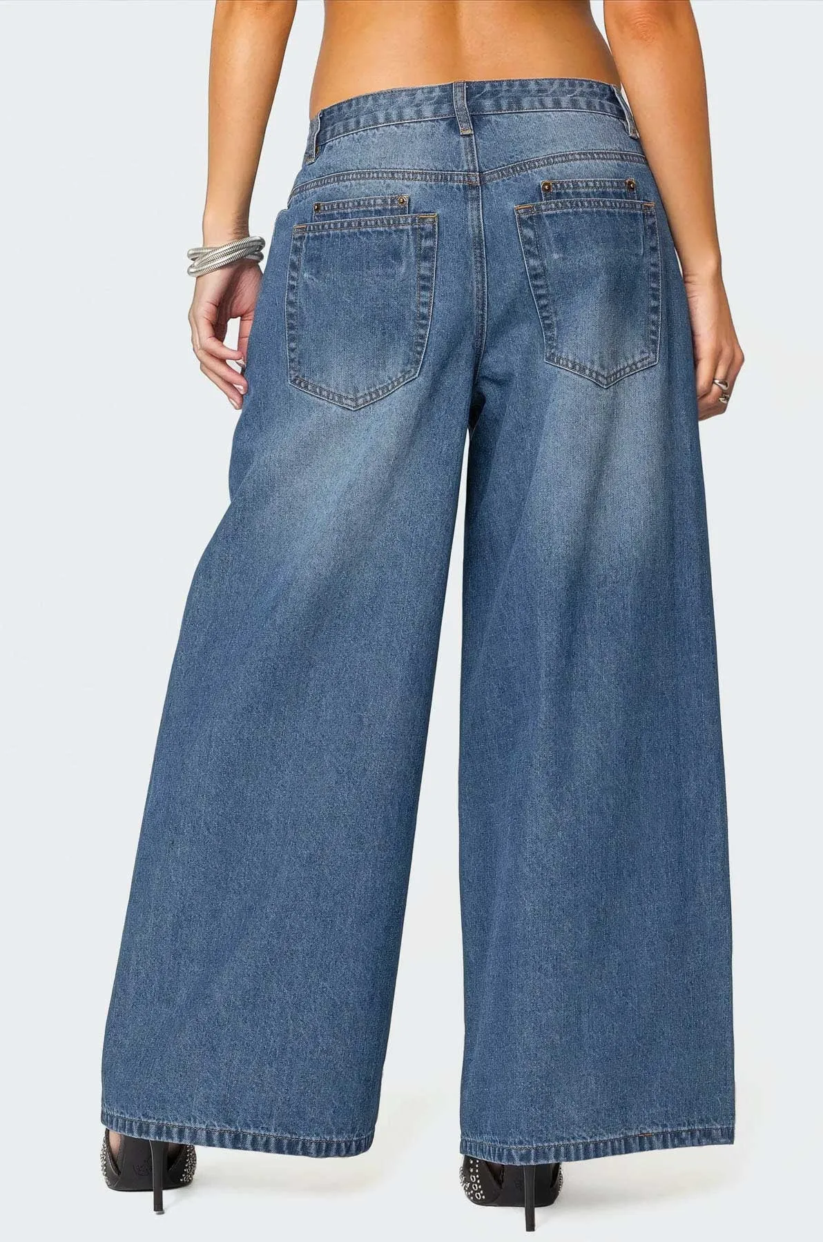 Jayden Low Rise Baggy Jeans sold by Edikted product image thumbnail 4