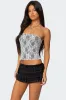 Allison Lace Tube Top sold by Edikted
