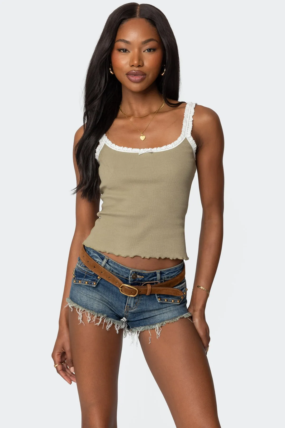 Teagan Ribbed Tank Top sold by Edikted